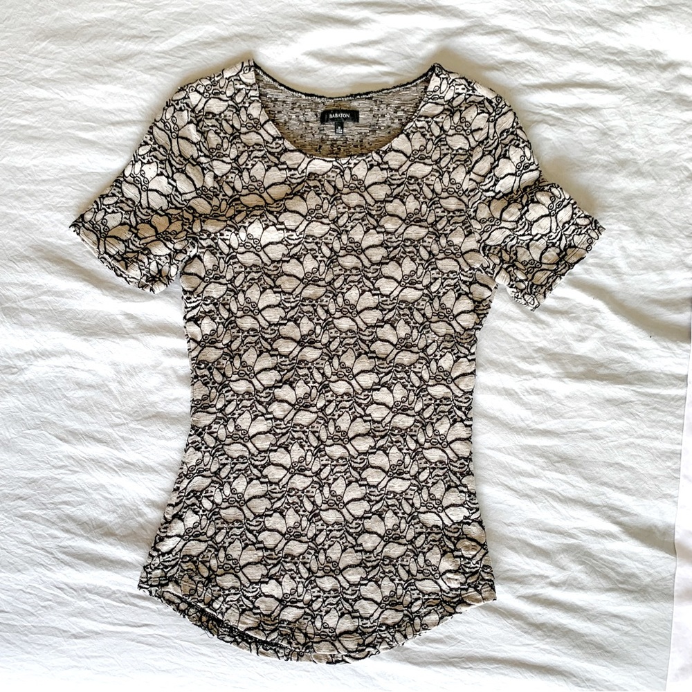 Babaton Stretch Lace Top.  Size Medium.